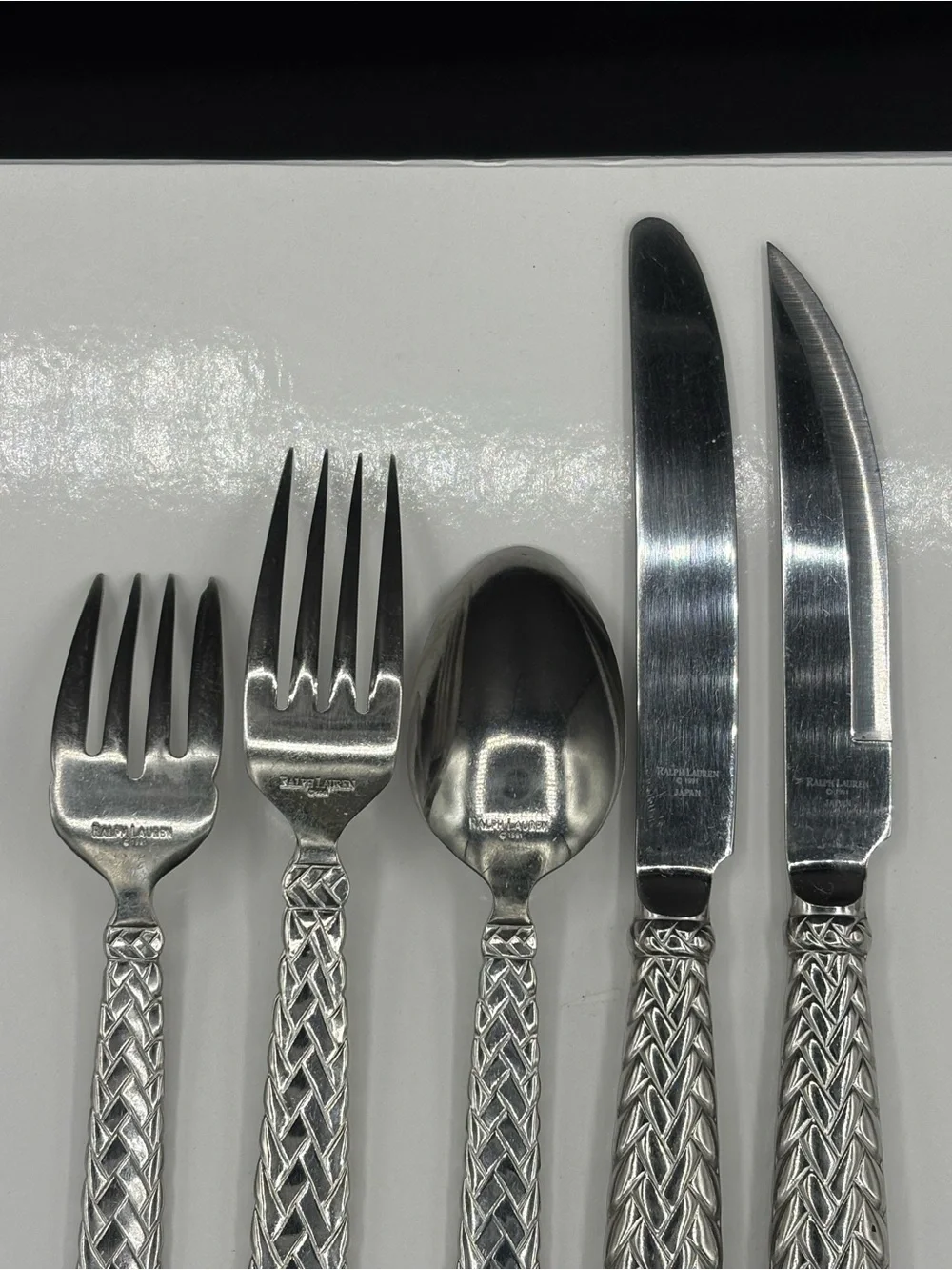 Ralph Lauren Equestrian Braid Stainless Six Piece Set